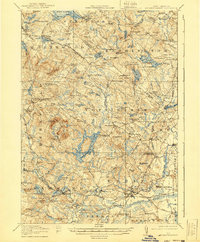 Mt. Pawtuckaway 1939 topographic map thumbnail