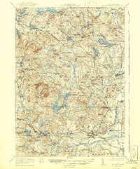 Mt. Pawtuckaway 1919 topographic map thumbnail