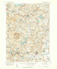 Mt. Pawtuckaway 1957 topographic map thumbnail