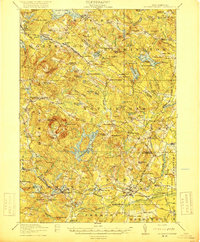 Mt. Pawtuckaway 1919 topographic map thumbnail