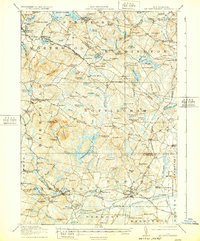Mt. Pawtuckaway 1919 topographic map thumbnail