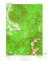 Mt. Washington 1935 topographic map thumbnail