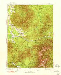 Mt. Washington 1935 topographic map thumbnail