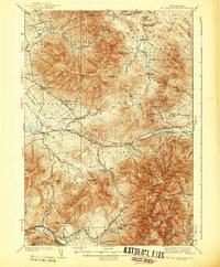 Mt. Washington 1938 topographic map thumbnail