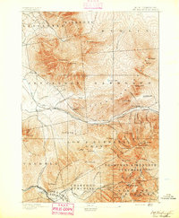 Mt. Washington 1893 topographic map thumbnail