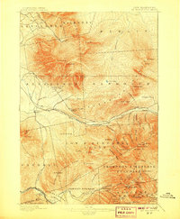 Mt. Washington 1896 topographic map thumbnail