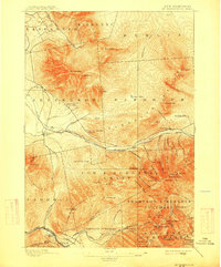 Mt. Washington 1896 topographic map thumbnail