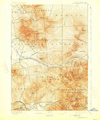 Mt. Washington 1896 topographic map thumbnail