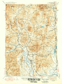 North Conway 1945 topographic map thumbnail