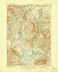 Ossipee Lake 1930 topographic map thumbnail