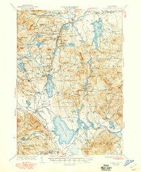 Ossipee Lake 1930 topographic map thumbnail