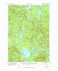 Ossipee Lake 1958 topographic map thumbnail