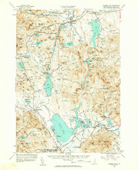 Ossipee Lake 1958 topographic map thumbnail