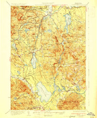 Ossipee Lake 1930 topographic map thumbnail