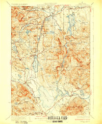 Ossipee Lake 1930 topographic map thumbnail