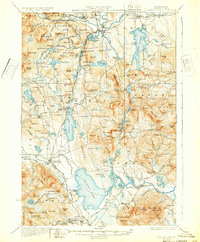 Ossipee Lake 1930 topographic map thumbnail