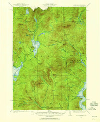Second Lake 1927 topographic map thumbnail
