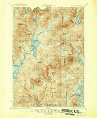 Second Lake 1932 topographic map thumbnail