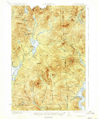 Second Lake 1932 topographic map thumbnail