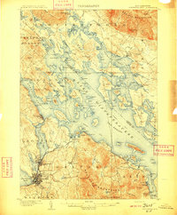 Winnepesaukee topographic map thumbnail