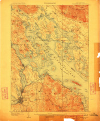 Winnepesaukee 1909 topographic map thumbnail