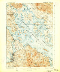 Winnepesaukee 1909 topographic map thumbnail