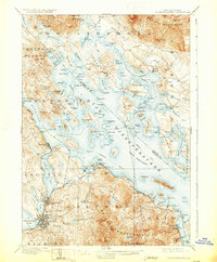 Winnepesaukee 1909 topographic map preview