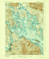 Winnipesaukee 1909 topographic map thumbnail