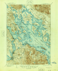 Winnipesaukee 1909 topographic map thumbnail