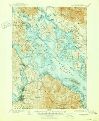 Winnipesaukee 1909 topographic map thumbnail