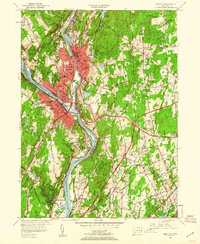 Ansonia 1953 topographic map thumbnail