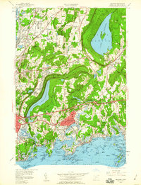 Branford 1954 topographic map thumbnail