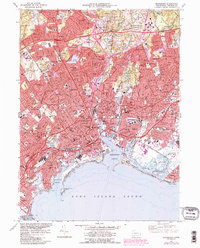 Bridgeport 1970 topographic map thumbnail