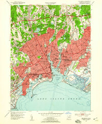 Bridgeport 1951 topographic map thumbnail