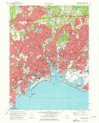 Bridgeport 1970 topographic map thumbnail