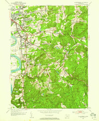 Glastonbury 1953 topographic map thumbnail