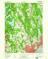 Glenville 1951 topographic map thumbnail