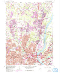 Hartford North 1964 topographic map thumbnail