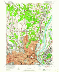 Hartford North 1952 topographic map thumbnail