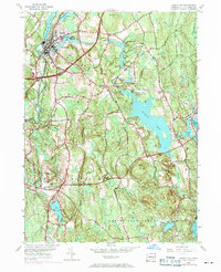 Jewett City 1953 topographic map thumbnail