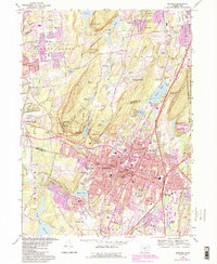 Meriden 1967 topographic map thumbnail