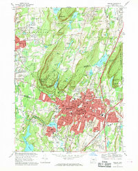 Meriden 1967 topographic map thumbnail