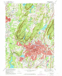 Meriden 1967 topographic map thumbnail
