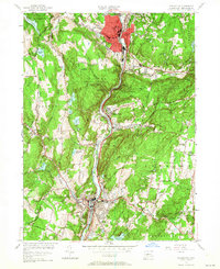 Naugatuck 1954 topographic map thumbnail