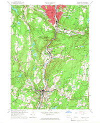 Naugatuck 1964 topographic map thumbnail