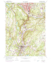 Naugatuck 1964 topographic map thumbnail