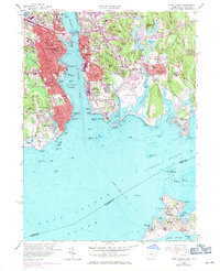 New London 1958 topographic map thumbnail