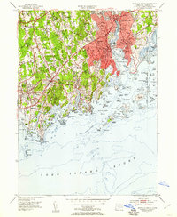 Norwalk South 1951 topographic map thumbnail