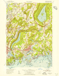 Branford 1954 topographic map thumbnail