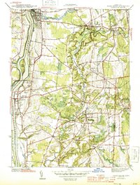Broad Brook 1944 topographic map thumbnail